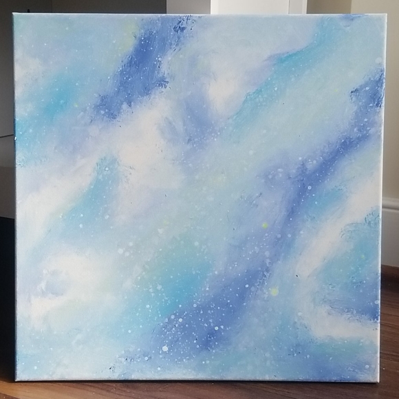 Blue Abstract Painting - Picture 2 of 4